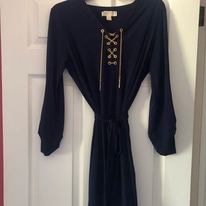 Michael Kors Navy Blue Long Sleeve dress